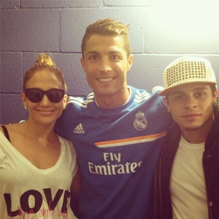 Jennifer Lopez, Cristiano Ronaldo, Casper Smart Jennifer Lopez, Cristiano Ronaldo, Casper Smart