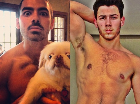 Nick Jonas, Joe Jonas, Shirtless, Instagram Nick Jonas, Joe Jonas, Shirtless, Instagram