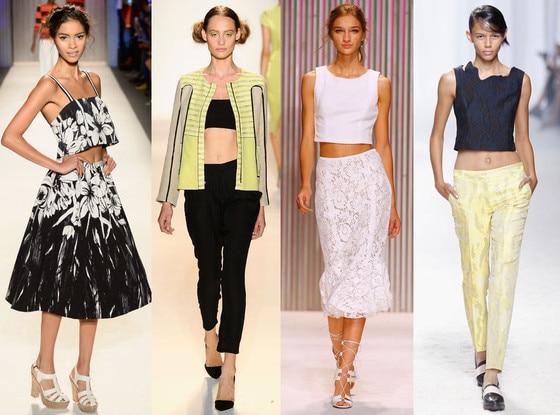 Crop tops trend, New York Fashion Week Crop tops trend, New York Fashion Week