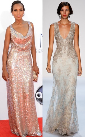 Emmy Awards, Kerry Washington, Badgley Mischka Emmy Awards, Kerry Washington, Badgley Mischka