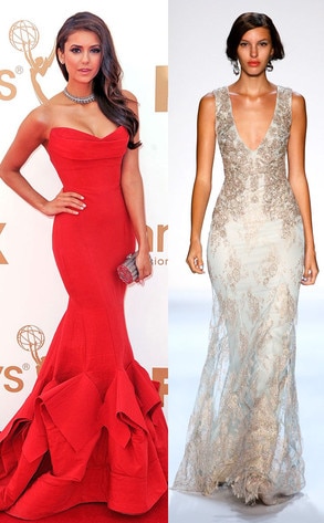 Nina Dobrev, Emmy Awards, Badgley Mischka Model Nina Dobrev, Emmy Awards, Badgley Mischka Model