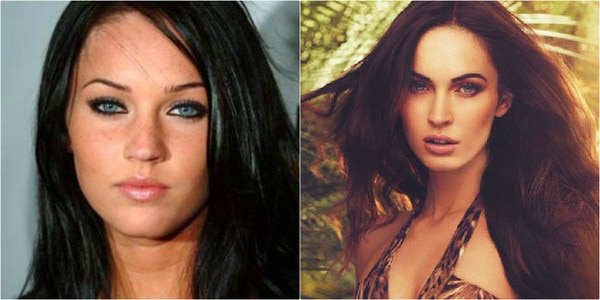 Megan Fox, antes e depois Megan Fox, antes e depois