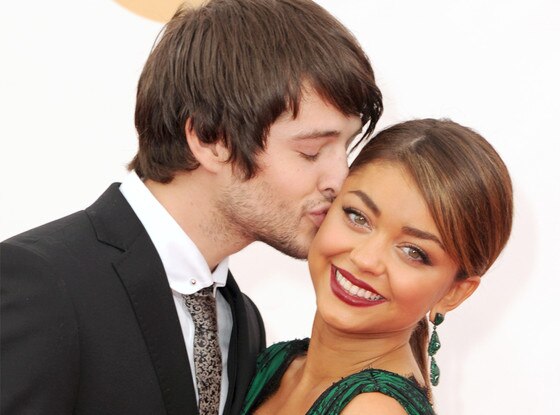 Matt Prokop, Sarah Hyland, Emmy Awards, 2013 Matt Prokop, Sarah Hyland, Emmy Awards, 2013