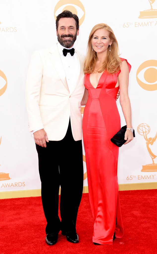 Jon Hamm, Jennifer Westfeldt, Emmy Awards, 2013 Jon Hamm, Jennifer Westfeldt, Emmy Awards, 2013
