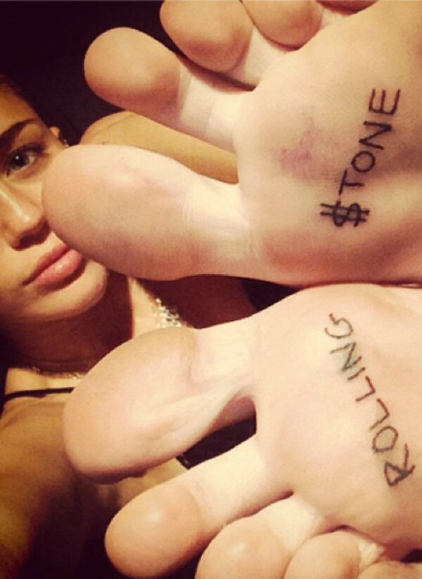 Miley Cyrus, Instagram, tatuagem Miley Cyrus, Instagram, tatuagem
