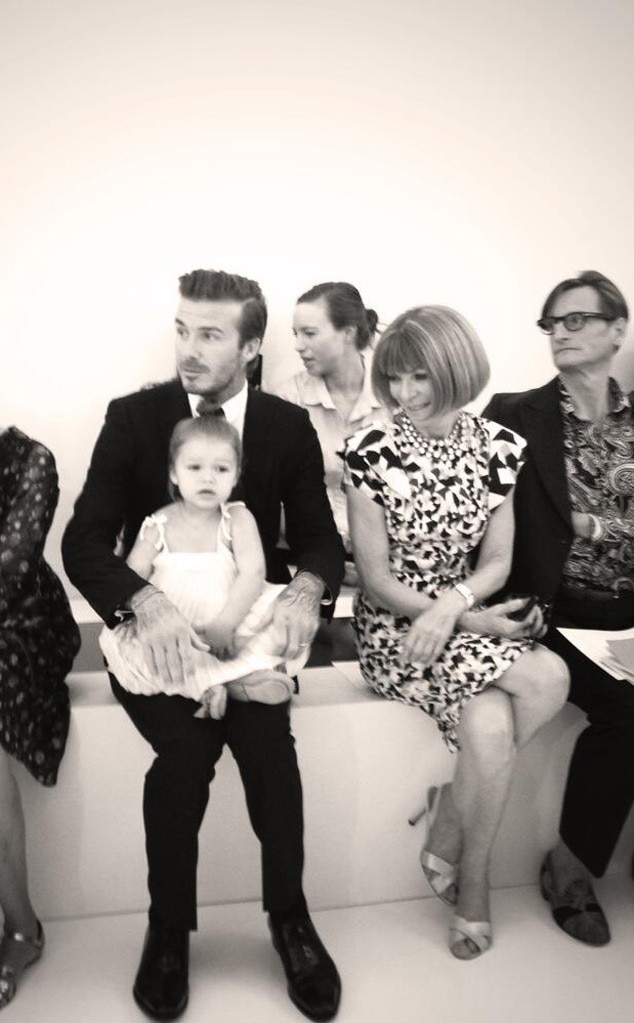 David Beckham, Harper, Anna Wintour David Beckham, Harper, Anna Wintour