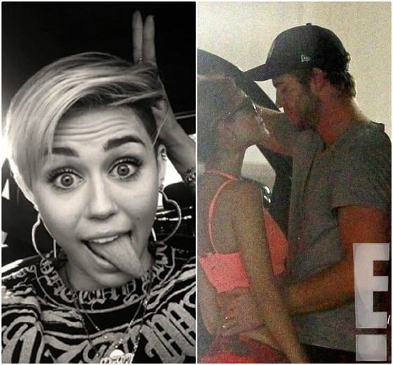 Miley Cyrus, Liam Hemsworth, Eiza Gonzalez Miley Cyrus, Liam Hemsworth, Eiza Gonzalez