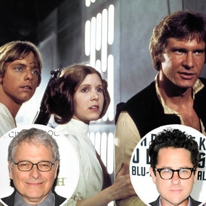 Luke Skywalker, Princess Leia, Han Solo, Star Wars, Lawrence Kasdan, J.J. Abrams Luke Skywalker, Princess Leia, Han Solo, Star Wars, Lawrence Kasdan, J.J. Abrams