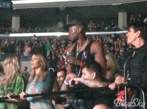 Khloe Kardashian Odom, Lamar Odom, Kanye West Concert Khloe Kardashian Odom, Lamar Odom, Kanye West Concert