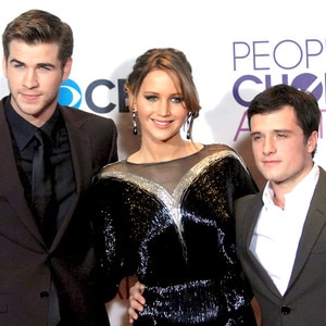 Liam Hemsworth, Jennifer Lawrence, Josh Hutcherson Liam Hemsworth, Jennifer Lawrence, Josh Hutcherson