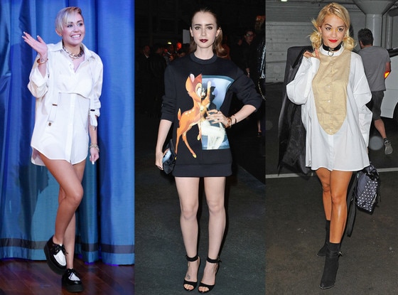 Lily Collins, Rita Ora, Miley Cyrus Lily Collins, Rita Ora, Miley Cyrus
