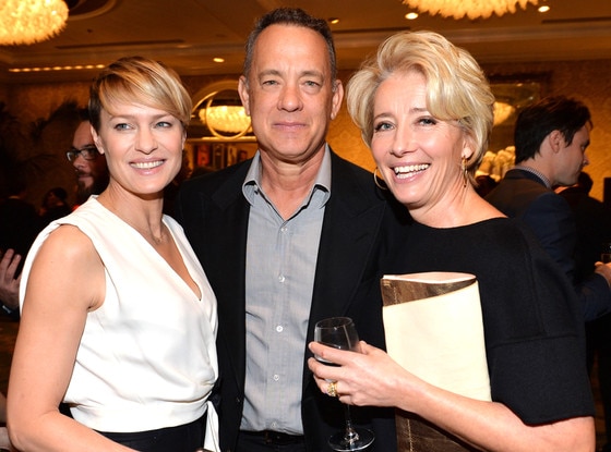 Actors Robin Wright, Tom Hanks, Emma Thompson, AFI Luncheon