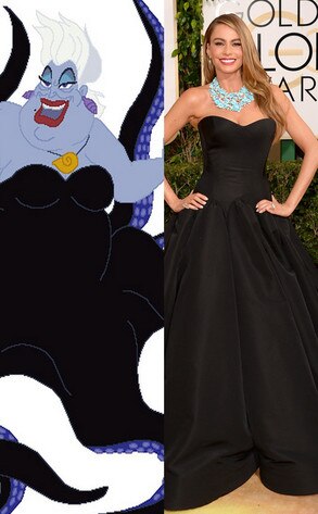 Sofia Vergara, Ursula, Golden Globes 2014 Sofia Vergara, Ursula, Golden Globes 2014