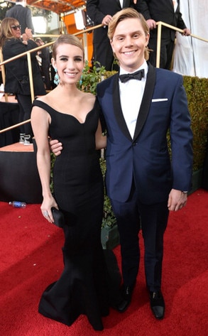 Emma Roberts, Evan Peters, Golden Globe Awards Emma Roberts, Evan Peters, Golden Globe Awards