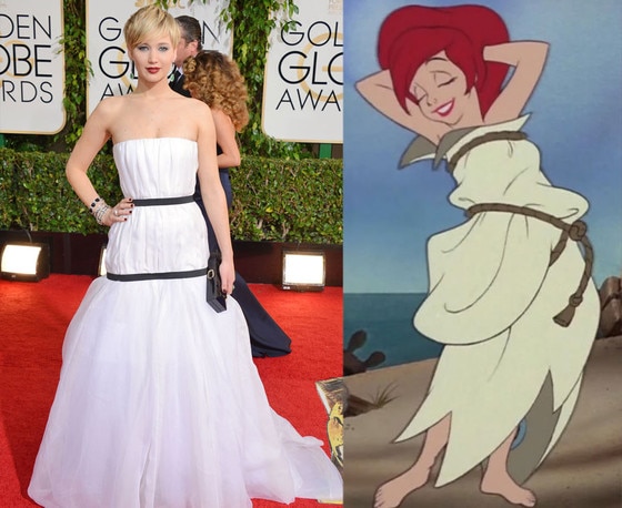 Jennifer Lawrence, Golden Globes 2014, Little Mermaid Jennifer Lawrence, Golden Globes 2014, Little Mermaid