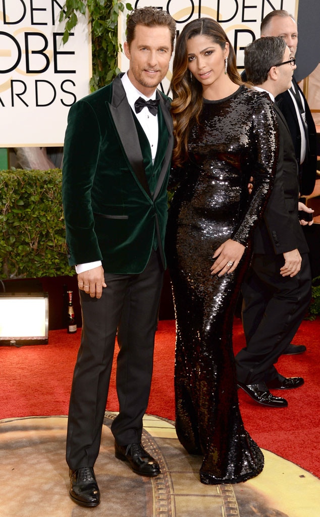 Matthew McConaughey, Camila Alves, Golden Globes 2014