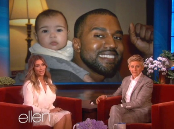 Kim Kardashian, Kanye West, North West, Ellen Degeneres, Ellen Kim Kardashian, Kanye West, North West, Ellen Degeneres, Ellen