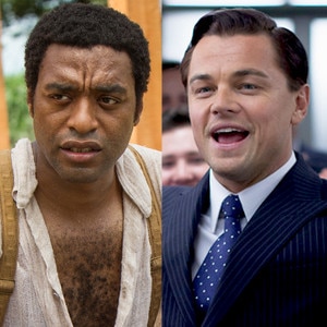 The Wolf of Wall Street, Leonardo DiCaprio, Chiwetel Ejiofor, 12 Years a Slave The Wolf of Wall Street, Leonardo DiCaprio, Chiwetel Ejiofor, 12 Years a Slave