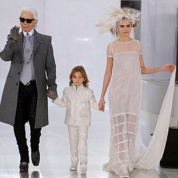Cara Delevingne Chanel alta costura 2014 Cara Delevingne Chanel alta costura 2014