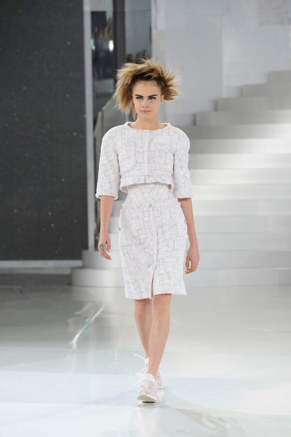 Chanel alta costura 2014, Cara Delevingne Chanel alta costura 2014, Cara Delevingne