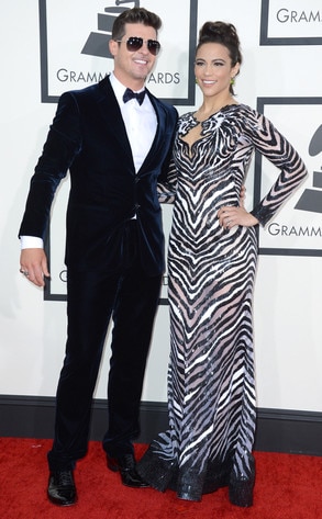 Robin Thicke, Paula Patton, GRAMMYS 2014 Robin Thicke, Paula Patton, GRAMMYS 2014