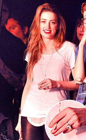 Amber Heard, Engagement Ring, Johnny Depp Amber Heard, Engagement Ring, Johnny Depp