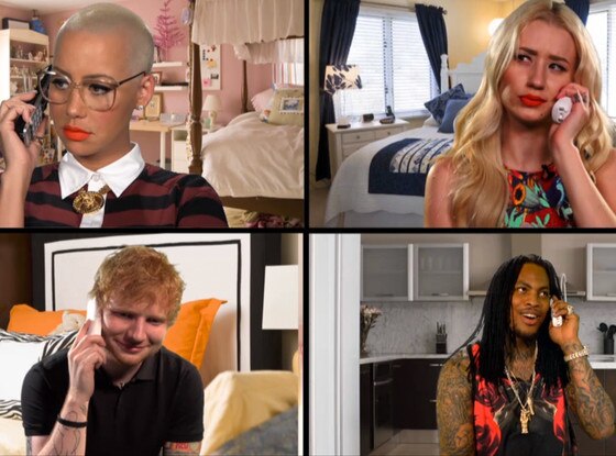 Ed Sheeran, Amber Rose, Iggy Azalea, Waka Flock Flame Ed Sheeran, Amber Rose, Iggy Azalea, Waka Flock Flame