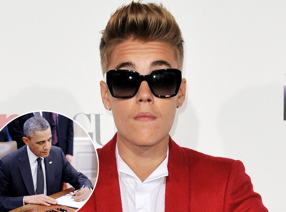 Justin Bieber, Petition, Barack Obama Justin Bieber, Petition, Barack Obama