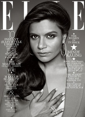 Mindy Kaling, Elle Magazine Mindy Kaling, Elle Magazine