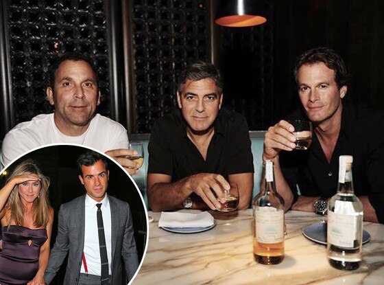 Mike Meldman, George Clooney, Rande Gerber, Jennifer Aniston, Justin Theroux, Facebook Mike Meldman, George Clooney, Rande Gerber, Jennifer Aniston, Justin Theroux, Facebook