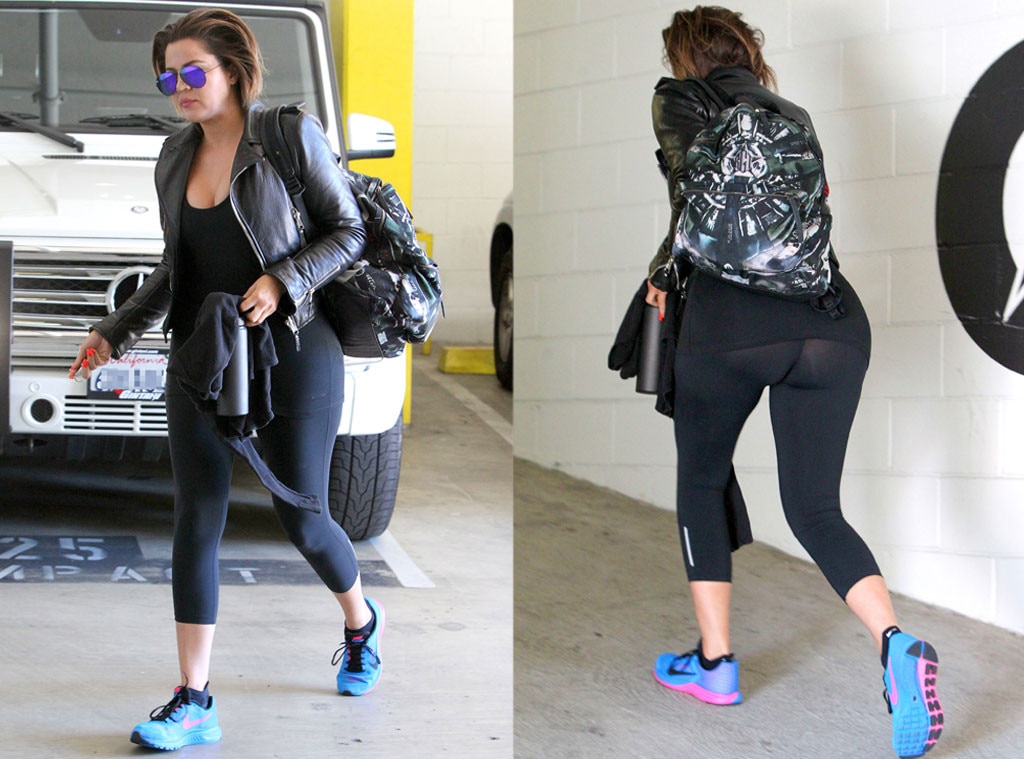 Khloe Kardashian, See Through Workout Pants Khloe Kardashian, See Through Workout Pants
