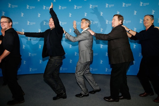 Hugh Bonneville, Dimitri Leonidas, Bill Murray, John Goodman, George Clooney, Jean Dujardin, Matt Damon Hugh Bonneville, Dimitri Leonidas, Bill Murray, John Goodman, George Clooney, Jean Dujardin, Matt Damon