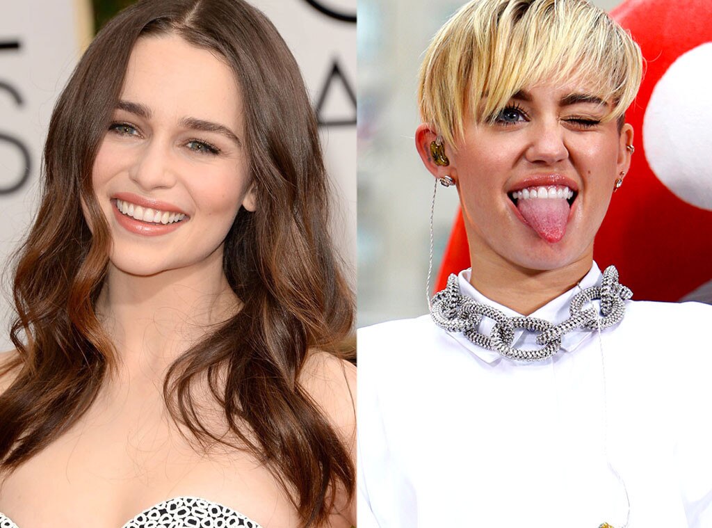 Emilia Clarke, Miley Cyrus Emilia Clarke, Miley Cyrus