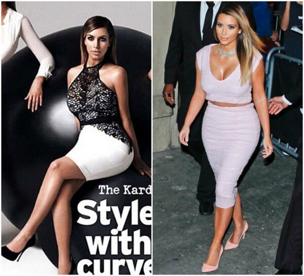 Kardashians photoshop antes e depois Kardashians photoshop antes e depois