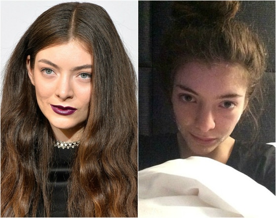 Lorde sem maquiagem Lorde sem maquiagem