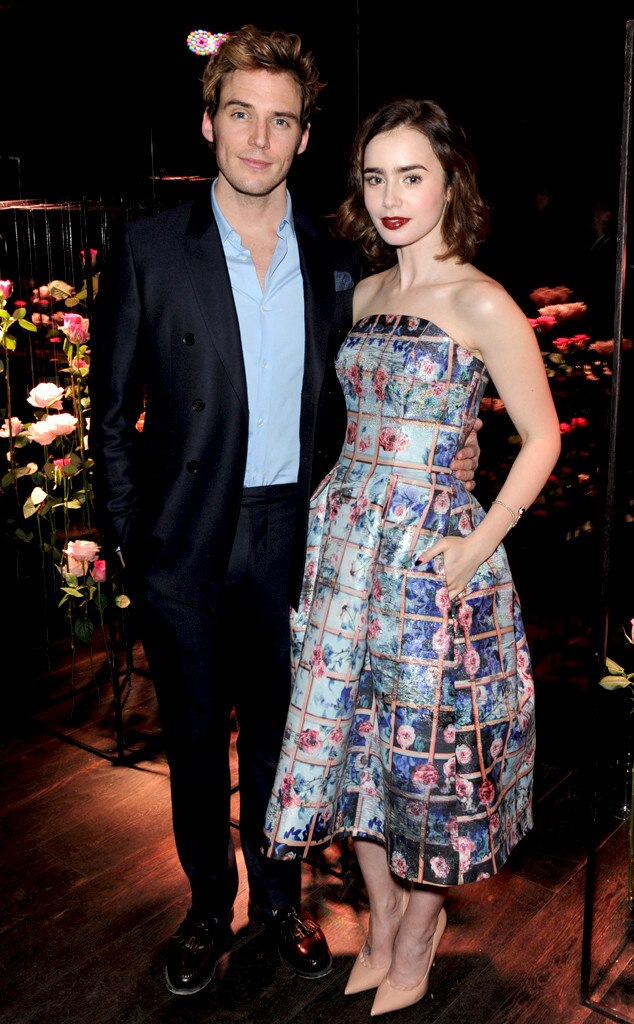 Lily Collins, Sam Claflin, Kelly Osbourne, LFW Lily Collins, Sam Claflin, Kelly Osbourne, LFW