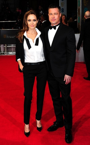 Angelina Jolie and Brad Pitt, BAFTA Film Awards 2014 Angelina Jolie and Brad Pitt, BAFTA Film Awards 2014