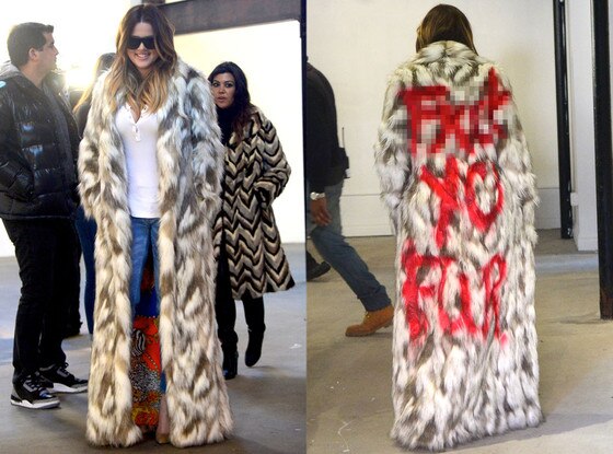 Khloe Kardashian, Fur Coat Khloe Kardashian, Fur Coat