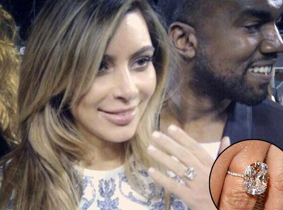 Kim Kardashian, Kanye West, Engagement Ring Kim Kardashian, Kanye West, Engagement Ring