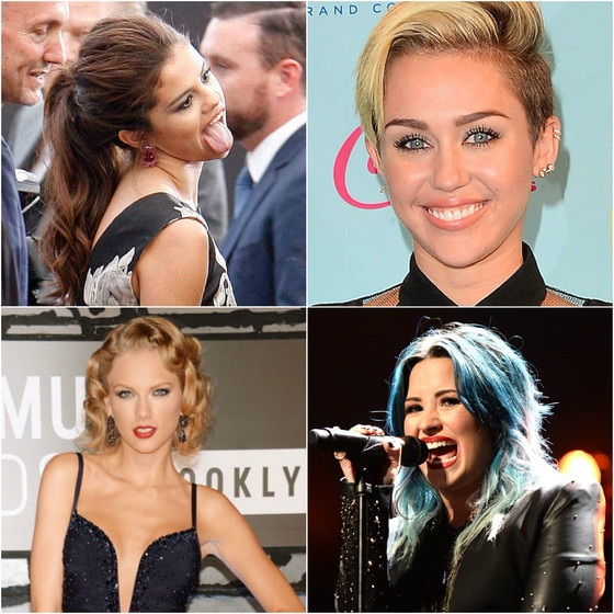 Selena Gomez, Miley Cyrus, Demi Lovato e Taylor Swift Selena Gomez, Miley Cyrus, Demi Lovato e Taylor Swift