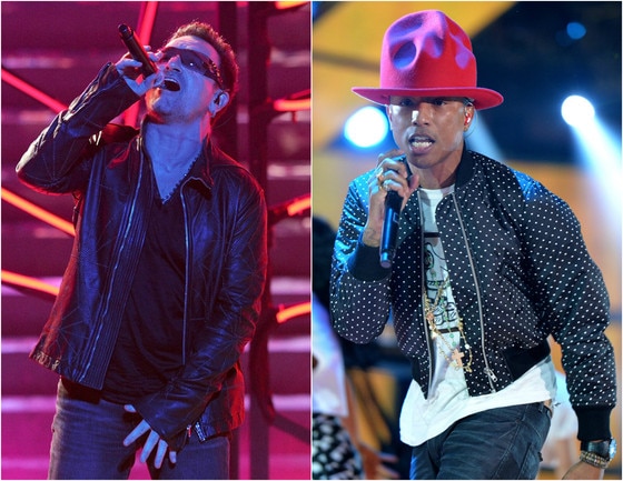 U2 Pharrell Williams U2 Pharrell Williams