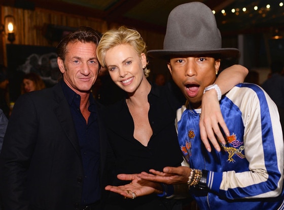 Sean Penn, Charlize Theron, Pharrell Williams Sean Penn, Charlize Theron, Pharrell Williams