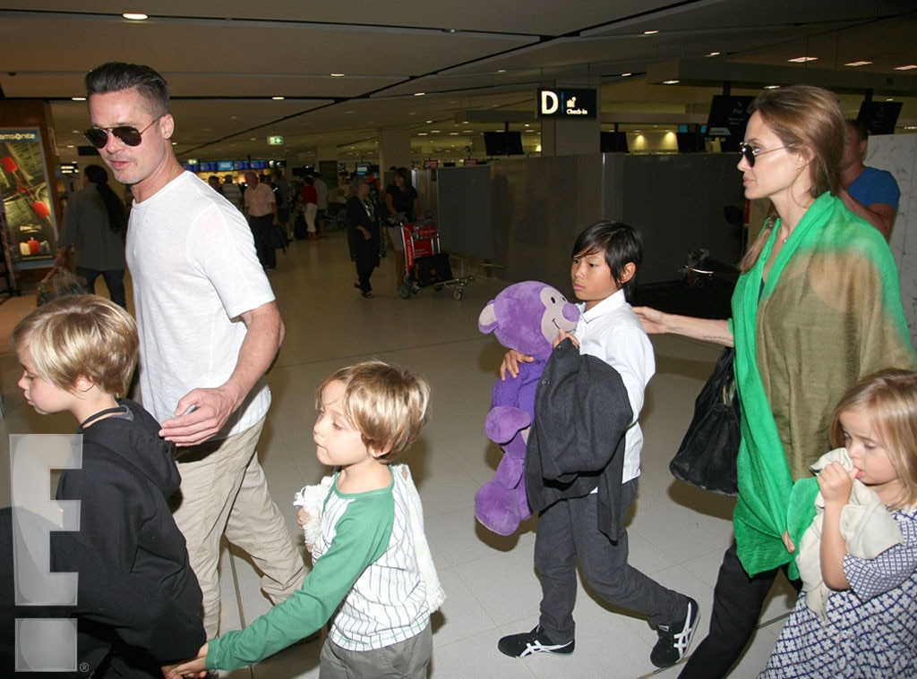 Brad Pitt, Angelina Jolie, Maddox, Pax, Shiloh, Vivienne, Knox, Exclusive Brad Pitt, Angelina Jolie, Maddox, Pax, Shiloh, Vivienne, Knox, Exclusive