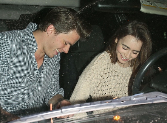 Lily Collins, Thomas Cocquerel Lily Collins, Thomas Cocquerel