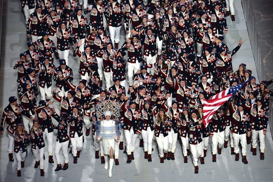 Team USA, Todd Lodwick, Sochi Opening Ceremony Team USA, Todd Lodwick, Sochi Opening Ceremony
