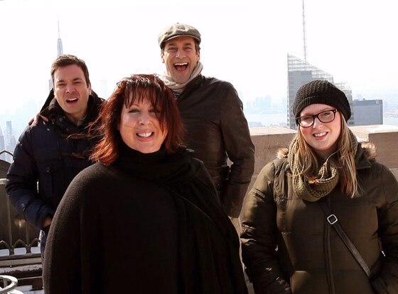 Jimmy Fallon, Jon Hamm, Photobomb Jimmy Fallon, Jon Hamm, Photobomb