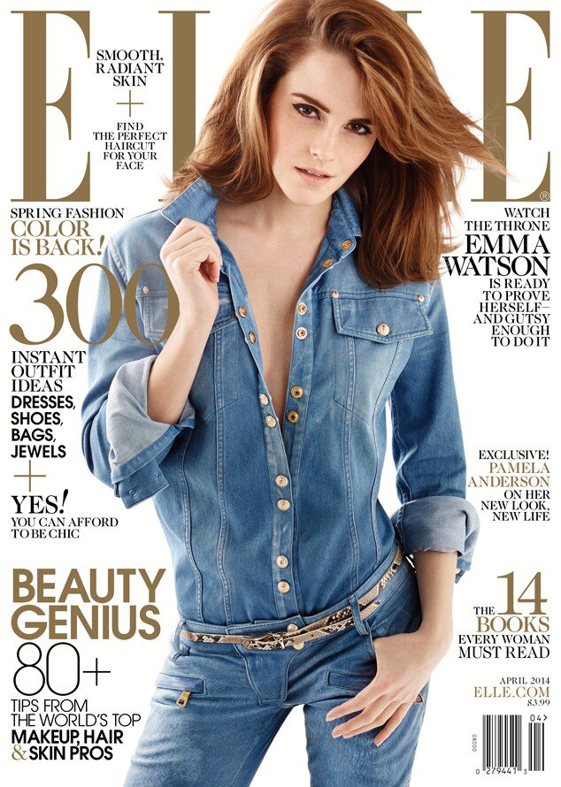 Emma Watson, Elle, Embargoed until 8am EST 13/3/14 Emma Watson, Elle, Embargoed until 8am EST 13/3/14