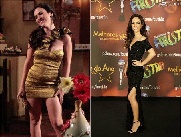 Tata Werneck antes e depois de Amor à Vida Tata Werneck antes e depois de Amor à Vida