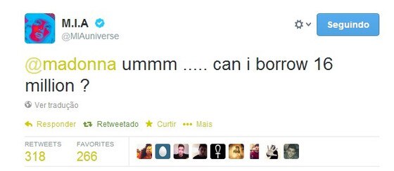 M.I.A., Twitter M.I.A., Twitter