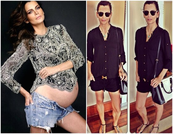 Fernanda Motta antes e depois da gravidez Fernanda Motta antes e depois da gravidez